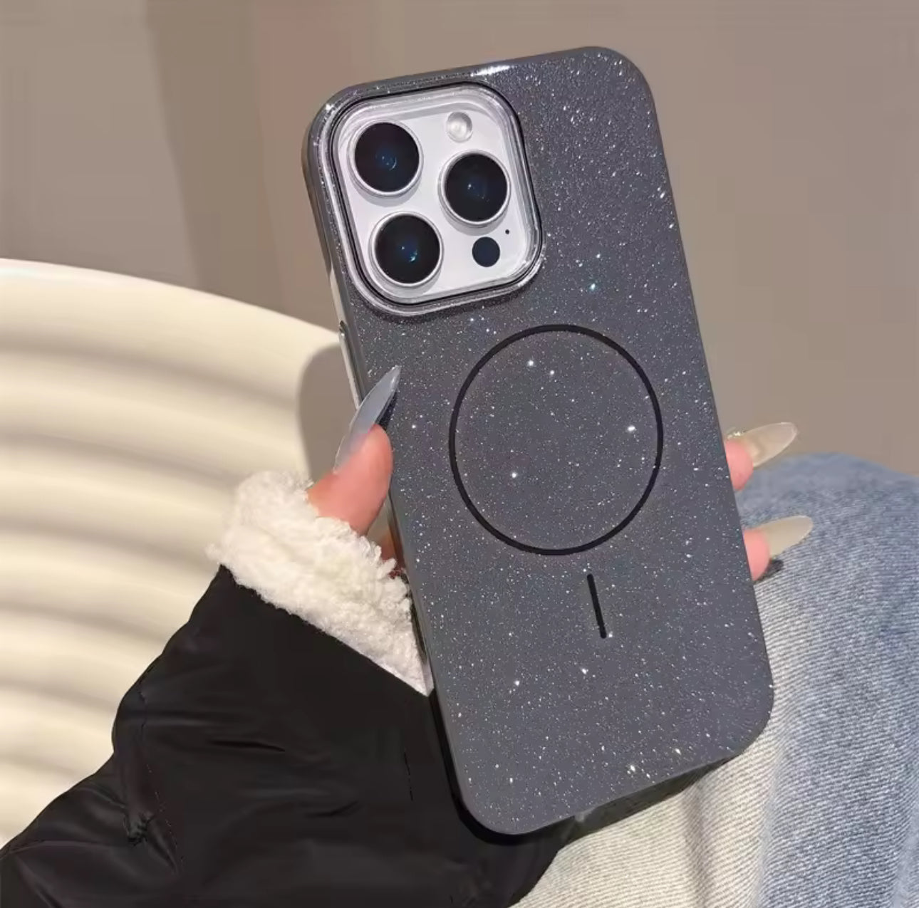 New Sparkle Glitter Glossy MagSafe Case! 🖤