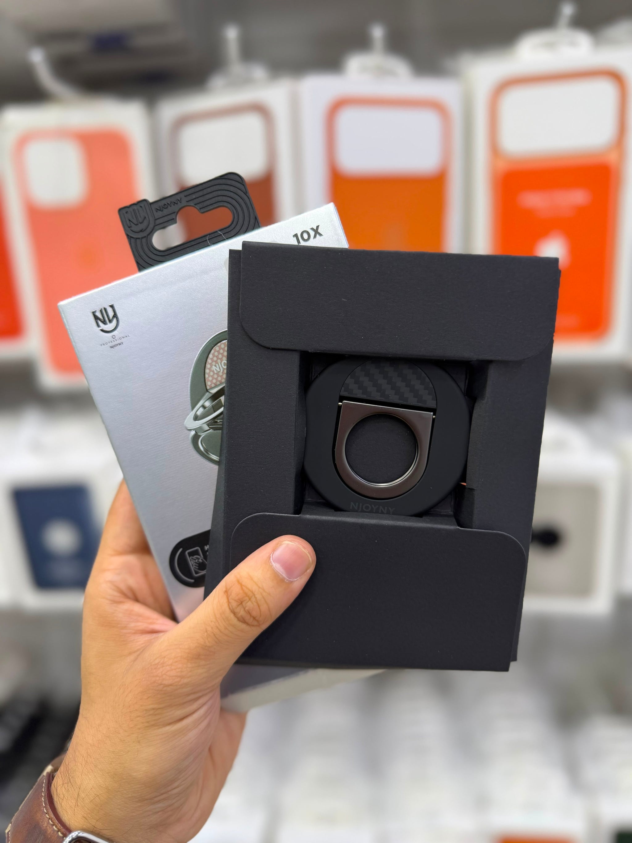 NJOYNY Magnetic Ring Holder & Phone Stand