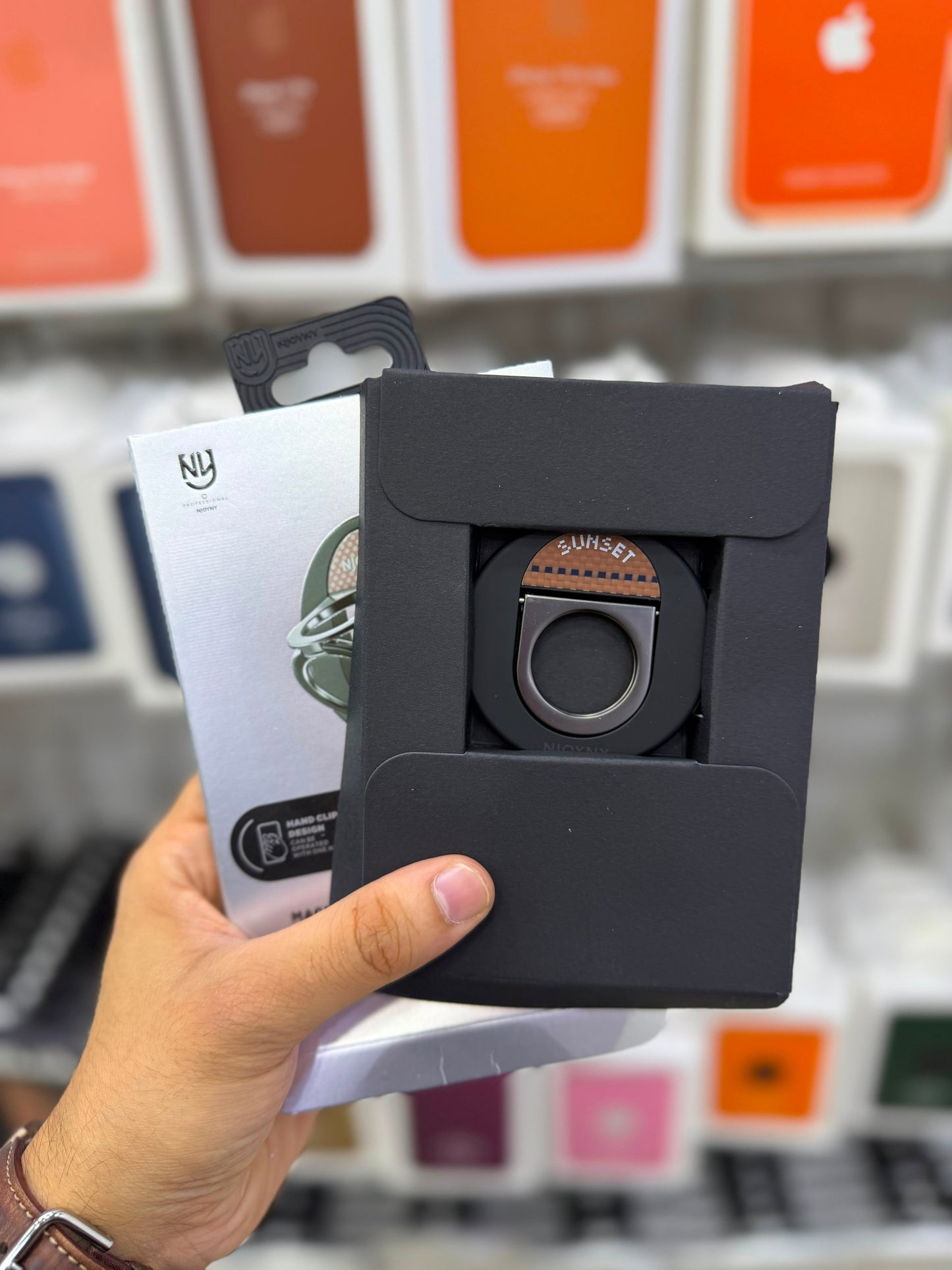NJOYNY Magnetic Ring Holder & Phone Stand