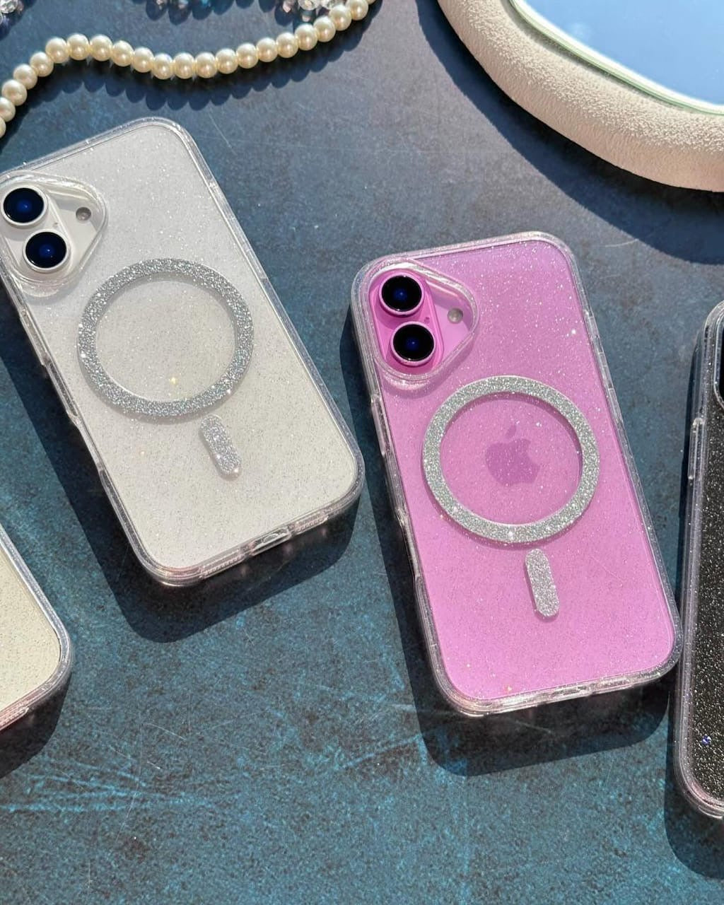 New Transparent MagSafe Blingy Shimmer Case With Shimmer Body 💫