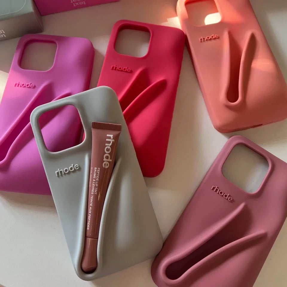 New Original Rhodes LipGloss 💄 Silicone Case With Box 🩶