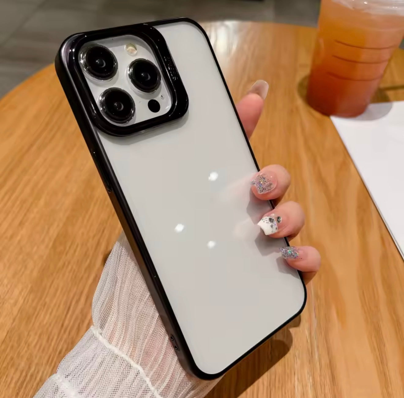 New Lens Glass Stand Clear Case