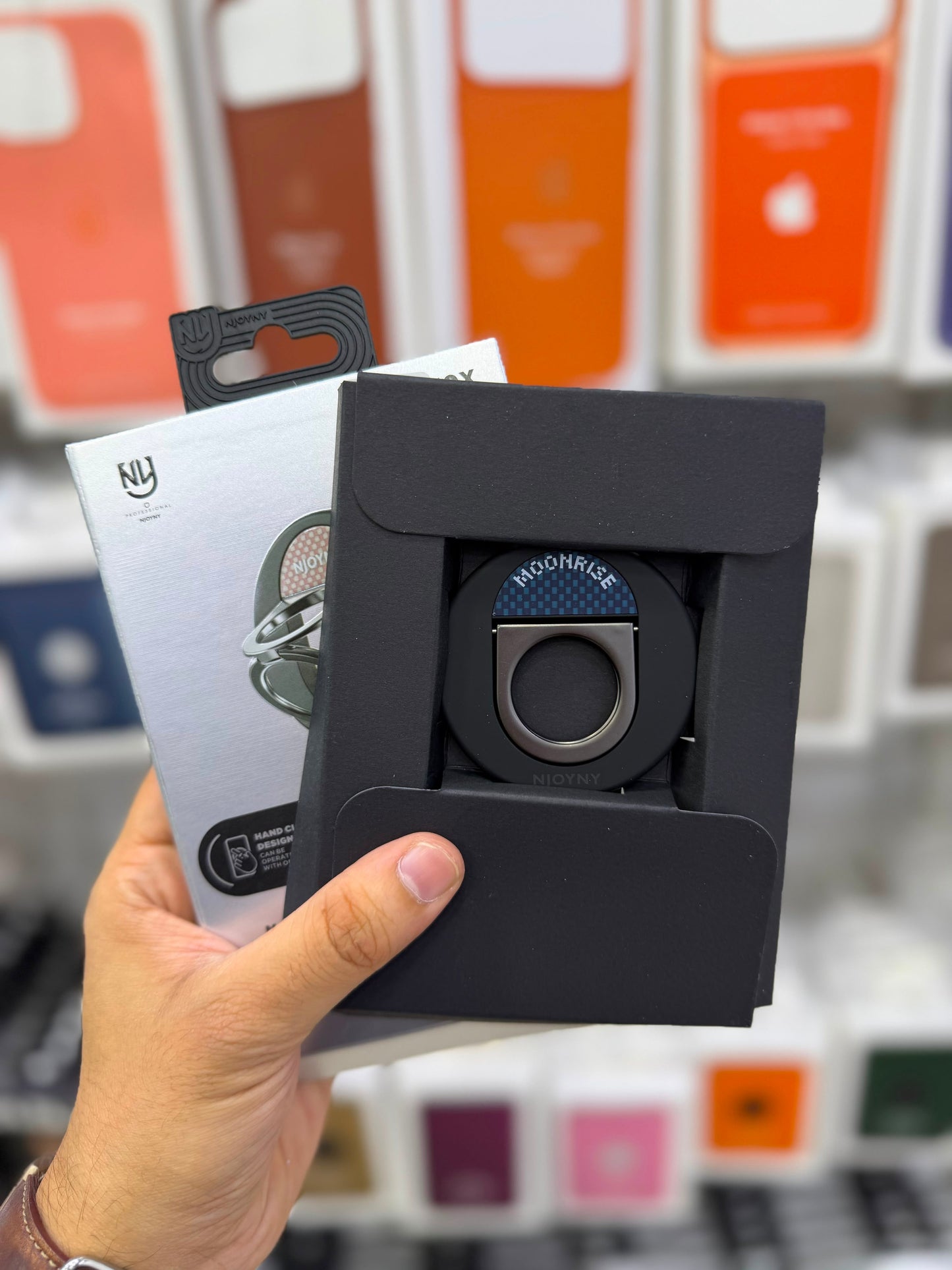 NJOYNY Magnetic Ring Holder & Phone Stand