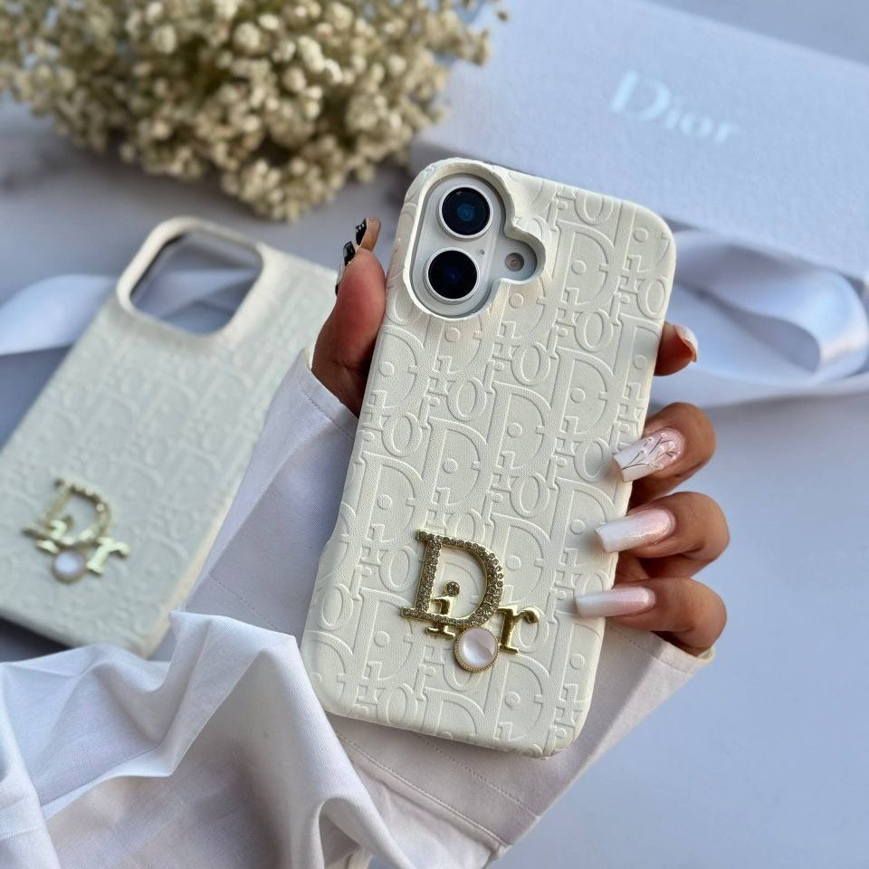 D!or Branded Leather Case