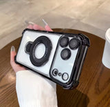 Clear MagSafe Stand Electroplated Case