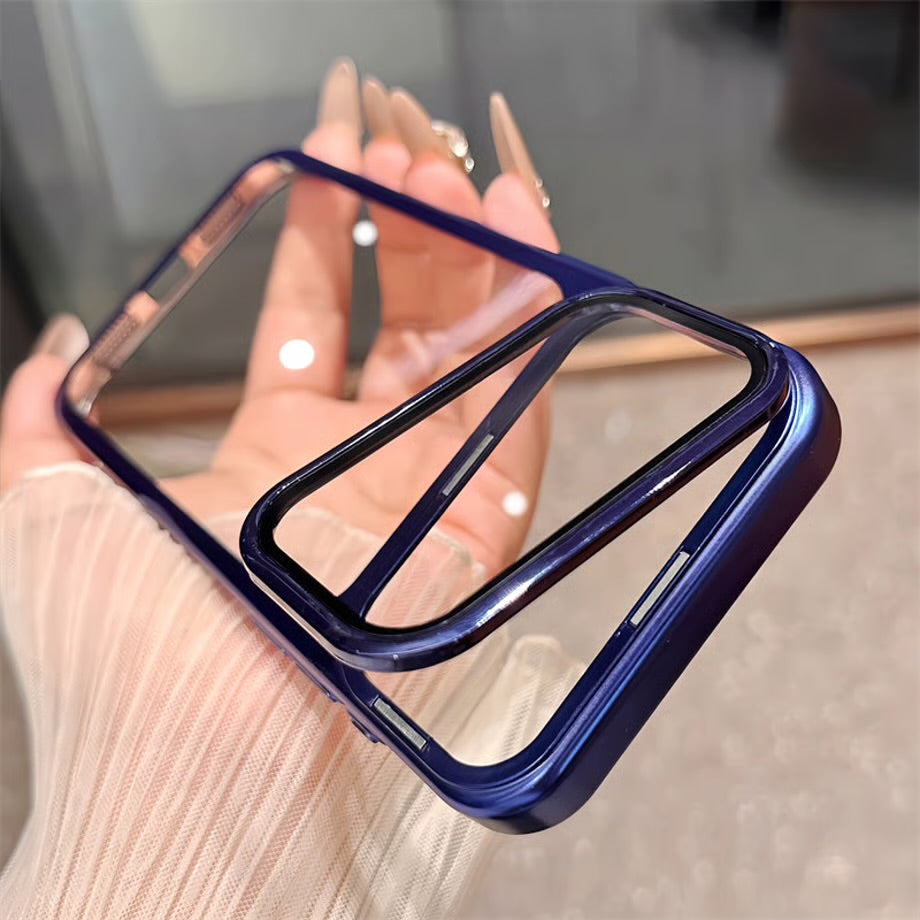 New Lens Glass Stand Clear Case