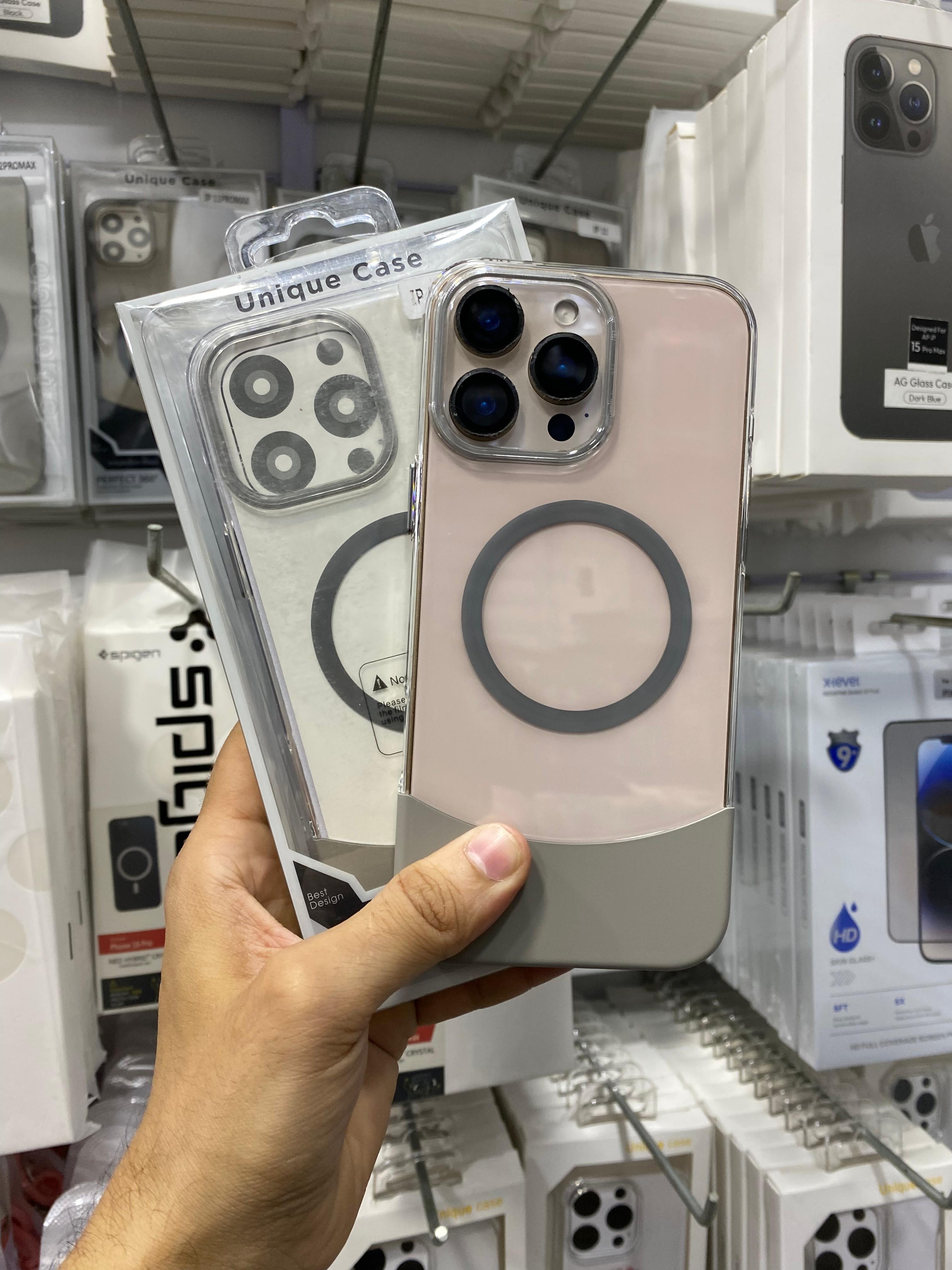 New Crystal Transparent Semi-Coloured Bottom Case 🖤🩶