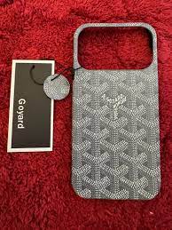 Goyard Leather-Feel Fabric Case