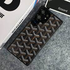Goyard Leather-Feel Fabric Case