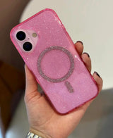New Transparent MagSafe Blingy Shimmer Case With Shimmer Body 💫