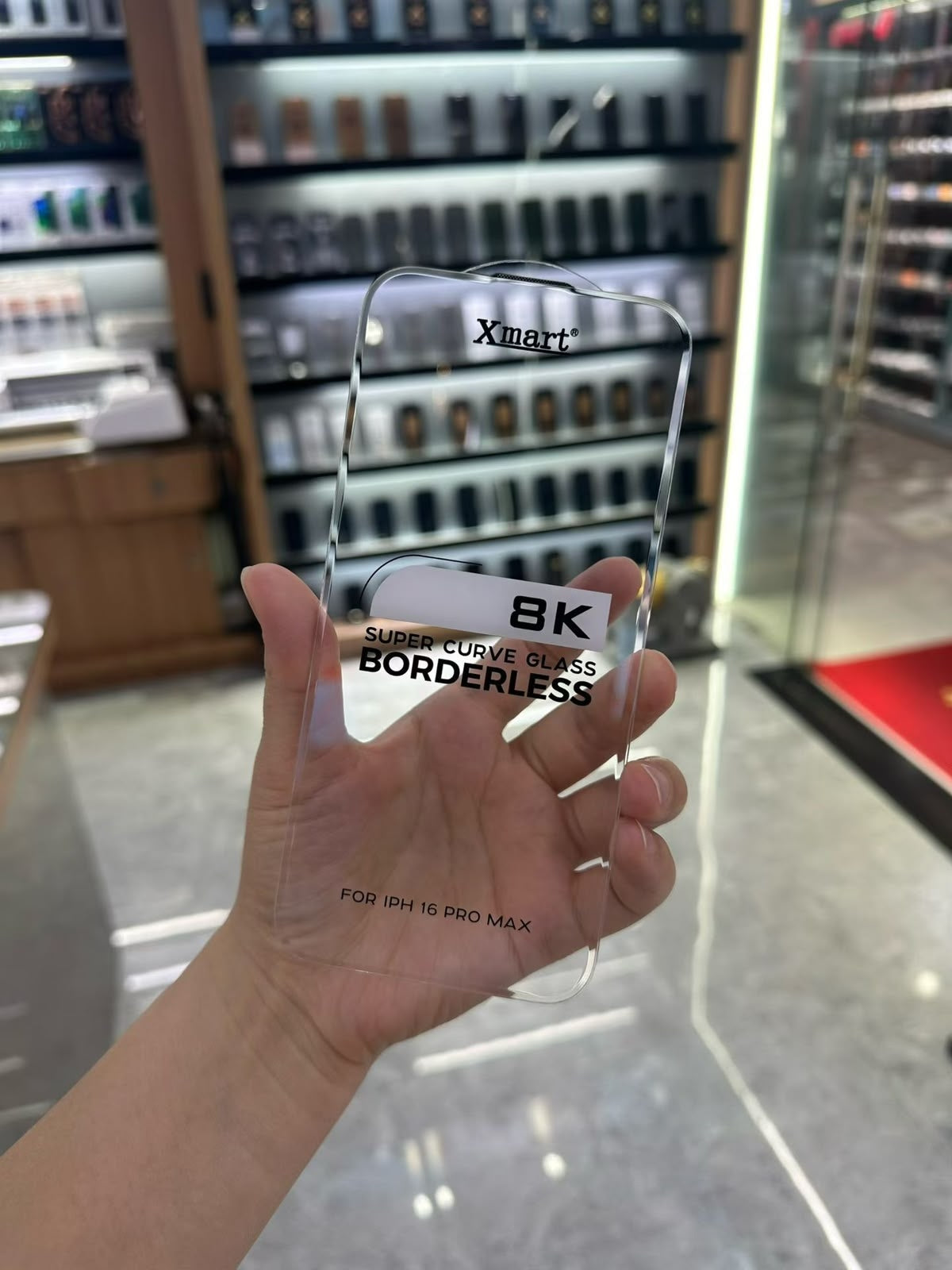 Xmart 8K Borderless Curved Glass (HD Clear and Privacy)