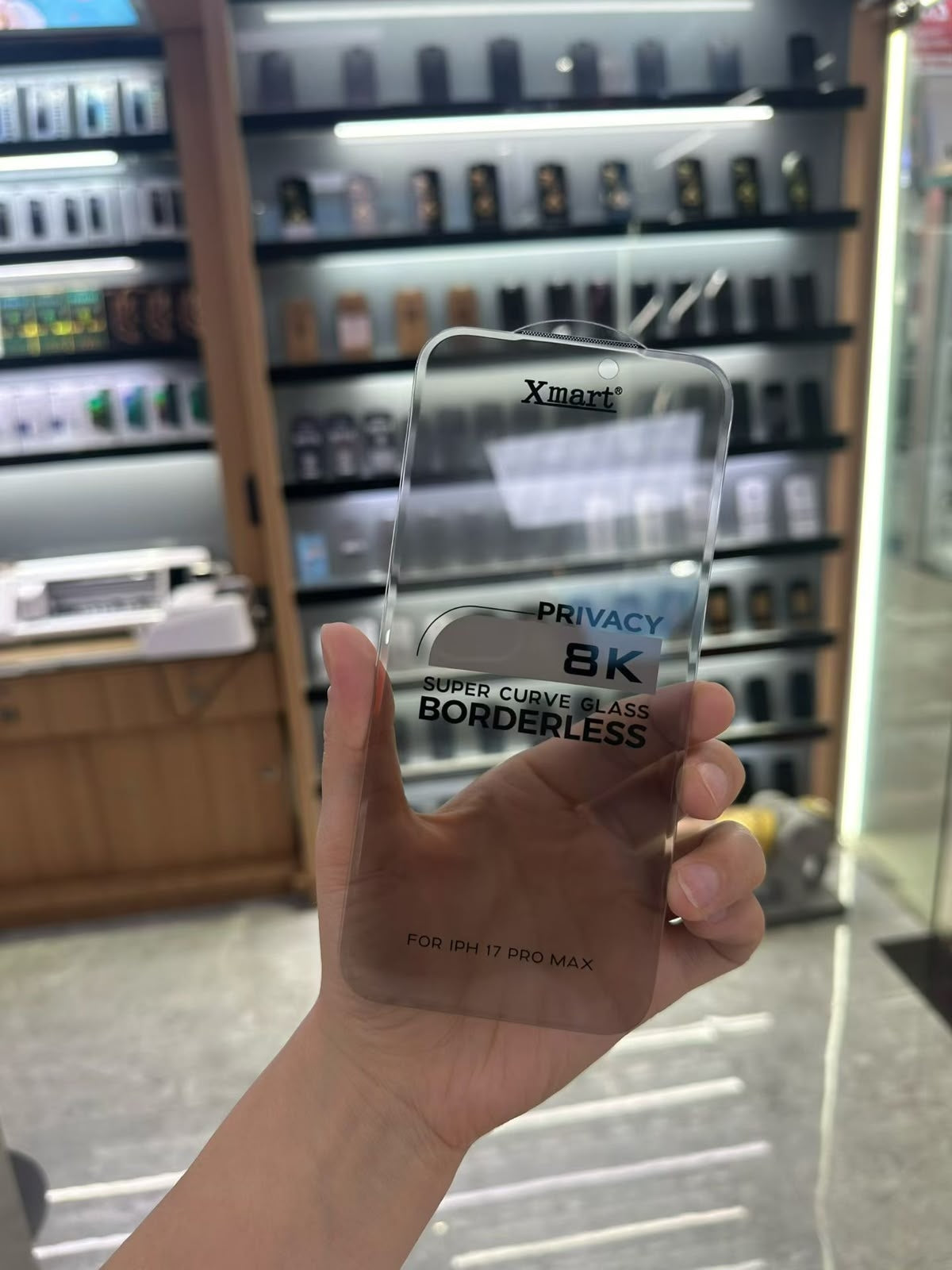 Xmart 8K Borderless Curved Glass (HD Clear and Privacy)