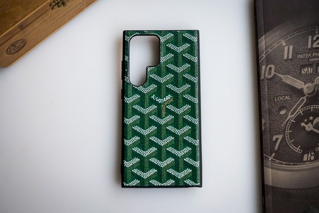 Goyard Leather-Feel Fabric Case